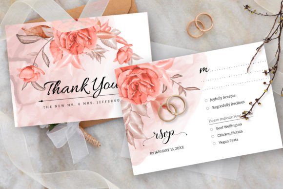 Beautiful Floral Wedding Invitation Card: A Template for Timeless Elegance