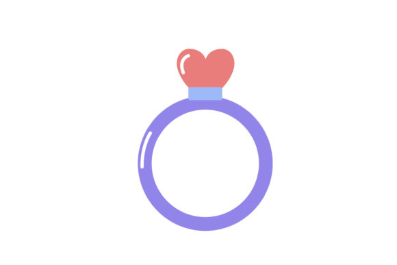 Crafting Timeless Romance: The Wedding Ring Flat Icon Illustration