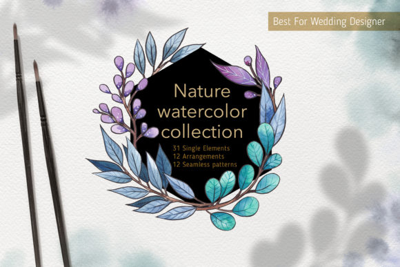 Embrace Organic Elegance: The Nature Wedding Watercolor Collection