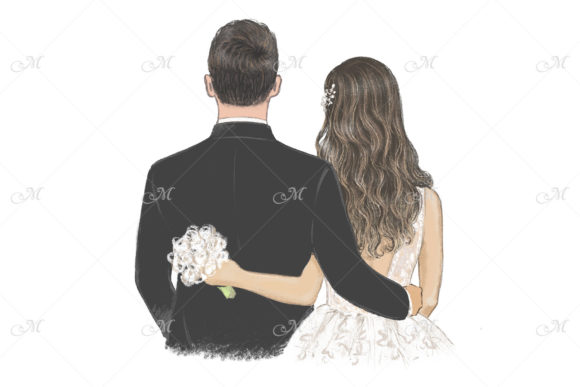 Timeless Romance: Hand-Drawn Wedding Illustration for Modern Designers
