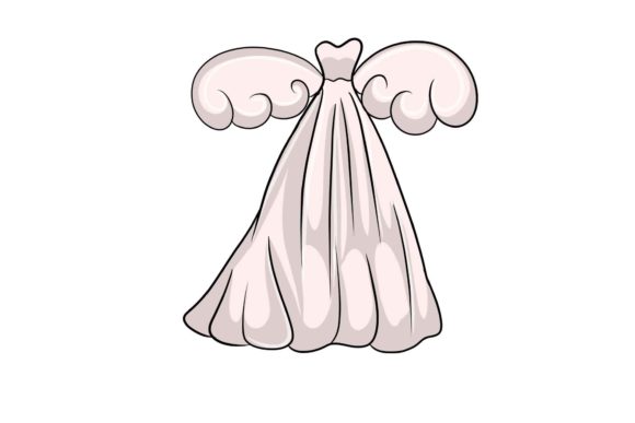 Unveiling the Magic: Fantasy Wedding Gown Wings Stickers for Designers