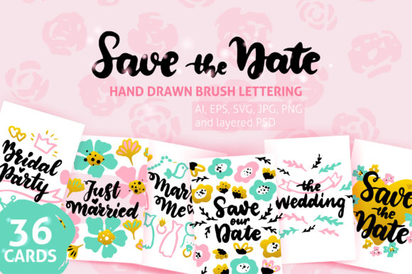 Wedding Greeting Posters: A Hand-Lettered Collection